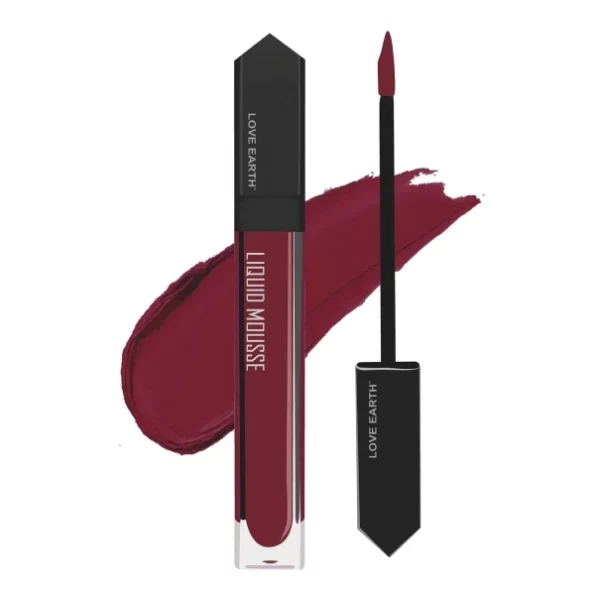 Love Earth Liquid Mousse Lipstick - Raspberry Martini Matte Finish - 6ml, Herbkart8t751Rg0fDs20wL.webp, Herbkart8t751Rg0fDs20wL