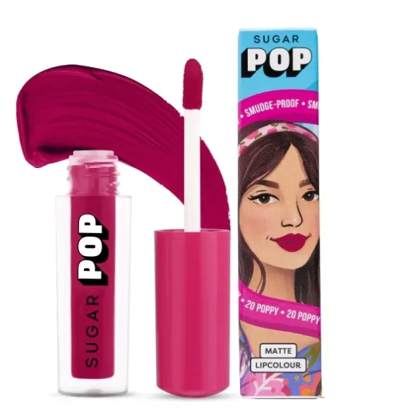 SUGAR POP Matte Lipcolour 20 Poppy - 1.6 ml available on Herbkart