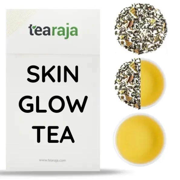 TeaRaja Skin Glow Herbal Tea Skin Cleansing Detox Tea, 50 Gms Makes 25 Cups, Herbkart8t771f43IT1WEL.webp, Herbkart8t771f43IT1WEL