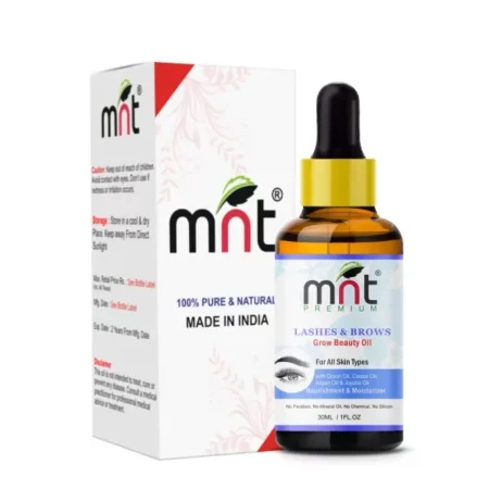 MNT Lashes & Brows Grow Beauty Oil with Argan & Jojoba Oil (30ml)