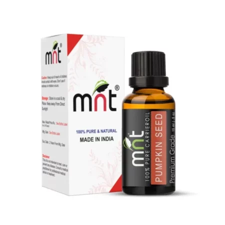 MNT Pumpkin Seed Carrier Oil 100% Pure Natural & Therapeutic Grade For Aromatherapy, Skin, Acne & Hair Growth (15ML)