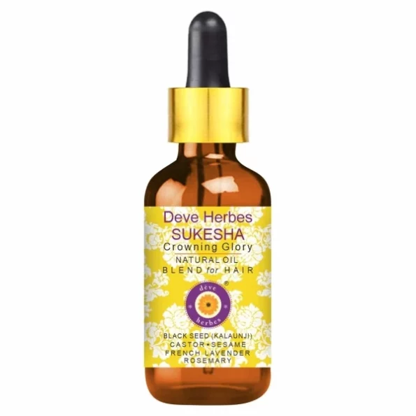 Deve Herbes Sukesha - Rosemary, French Lavender Essential Oils in Sesame, Castor & Black seed (Kalaunji) oil 30ml, Herbkart8t751SwbE1yrRL.webp, Herbkart8t751SwbE1yrRL