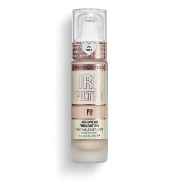 Makeup Revolution IRL Filter Longwear Natural Foundation F12 For Perfect Match, Multi-Use Waterproof, Medium/Full Coverage Foundation, Oil Free We Have a Shade For All Skin Types (Brown F2) 23ml, Herbkart8t771rv9AM2xOL.webp,
