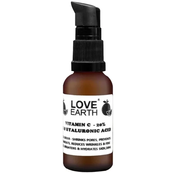 Love Earth Vitamin C Serum With Pure Vitamin C & Organic Witch Hazel 30ml, Herbkart8t751JzqQ8fIYL.webp, Herbkart8t751JzqQ8fIYL