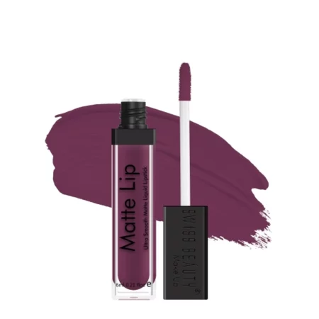 Swiss Beauty Ultra Smooth Matte Lip Liquid Lipstick, Smooth Lip Color, Weightless Finish, Silky Matte Finish, Shade- Big Berry, 6ml