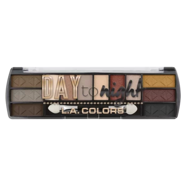 L.A. COLORS Day to Night 12 Color Eyeshadow, Sundown (Multicolor), 8 g Matte & Shimmery Finish, Herbkart8t771L8IClaefL.webp, Herbkart8t771L8IClaefL