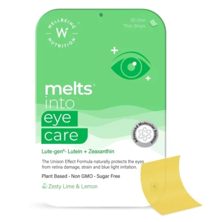 Wellbeing Nutrition Melts Eye Care Vitamins with Lutemax 2020 (Lutein + Zeaxanthin) (30 Oral Strips)
