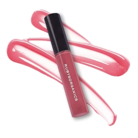 Ruby's Organics Lip Oil Gloss for Women and Girls, All Skin Tones- Moisturizing, Long Lasting, Non Sticky and Non Drying Formula, Glossy Texture, Natural Lip Makeup, Paraben Free - Malibu, 6.5ml