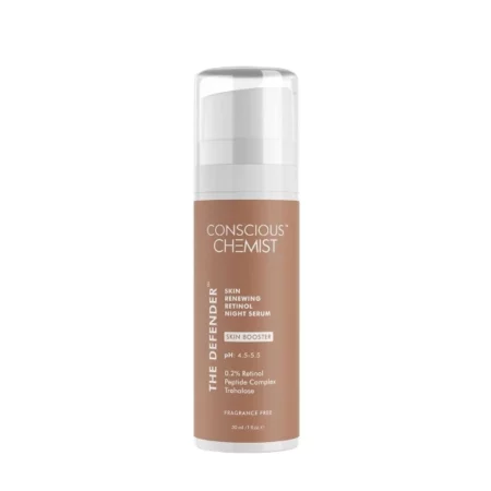 Conscious Chemist® 0.2% Retinol Serum for Face | 30ml | Multi Peptide Anti Aging Serum, Reduces Fine Lines & Wrinkles, Face Serum for Men & Women, Probiotics & Cica Water - The Defender