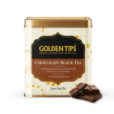 Golden Tips Full Leaf Black Tea Tin Can Chocolate Flavour (50 cups, 100 Gram)