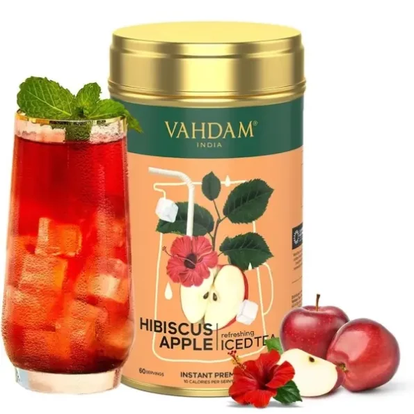 Hibiscus Apple Iced Tea Instant Premix (150g/5.29oz) 60 Servings, Herbkart8t761i8HDMRKrL.webp, Herbkart8t761i8HDMRKrL