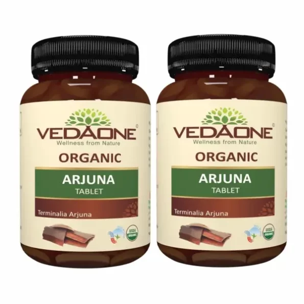 Vedaone USDA Organic Arjuna - 60 Tablet, For Healthy Heart Cardiac Wellness available on Herbkart