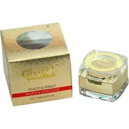 Glam21 2 in 1 face primer and concealer 05, 46 gm, water resistance & lightweight make up for full coverage SHADE_05