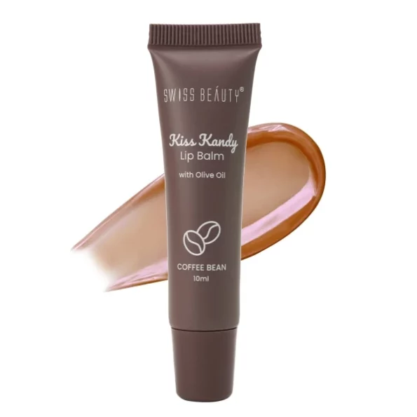 Swiss Beauty Kiss Kandy Lip Balm with Olive Oil | Moisturising | Non-Sticky | Soft & Smooth Lips | Shade - Coffee Bean, 10ml, Herbkart8t7619PTtrMzPL.webp, Herbkart8t7619PTtrMzPL