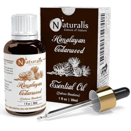 Naturalis Cedarwood Essential Oil 30ml - Pure and Natural Aromatherapy Oil for Grounding, Relaxation, and Topical Application