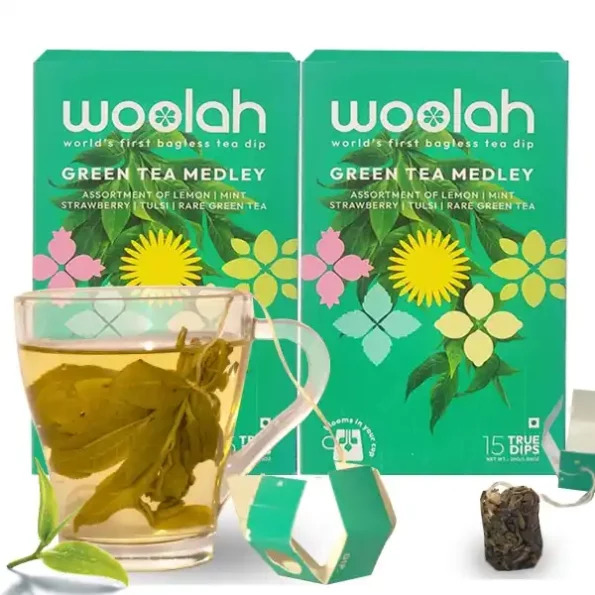 Woolah Green Tea Assortment pack, Organic BAGLESS Tea Dip (2 Packs = 30 Dips /60 Cups), Herbkart8t781EcynS3UmL.webp, Herbkart8t781EcynS3UmL