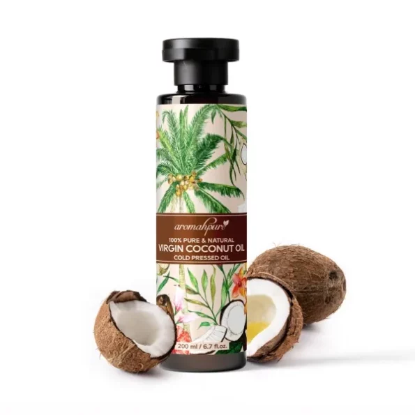 Aromahpure Cold Pressed Virgin Coconut Oil 200 Ml, Herbkart8t771br6STdfzL.webp, Herbkart8t771br6STdfzL