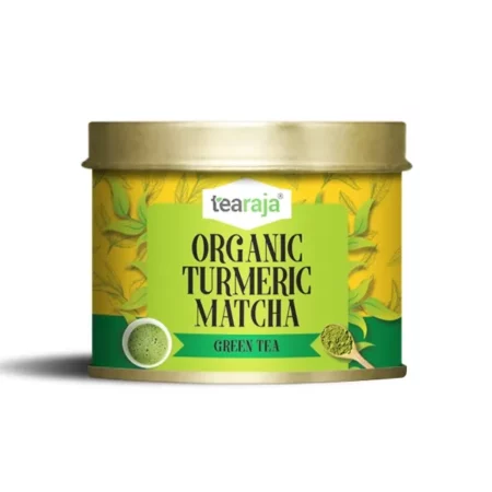 Organic Turmeric Matcha, 50 GMS | USDA Certified | Stone Ground | Japanese Style | Turmeric Added | Instant Powerhouse | Enhance Your Weight Loss Journey | Detoxify Your Body | Get Fit Faster |