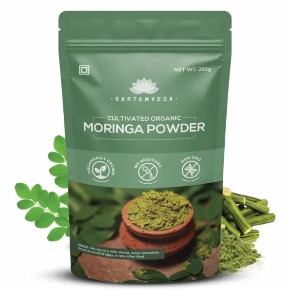 SAPTAMVEDA Moringa Powder 250 Gm available on Herbkart