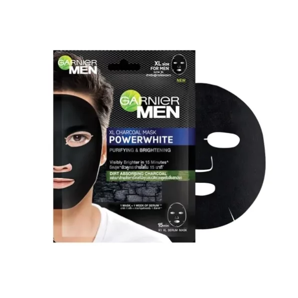 Garnier Men, Sheet Mask, Purifying and Brightening, PowerWhite XL Charcoal Mask, 24g, Herbkart8t761bLZwRP3OL.webp, Herbkart8t761bLZwRP3OL