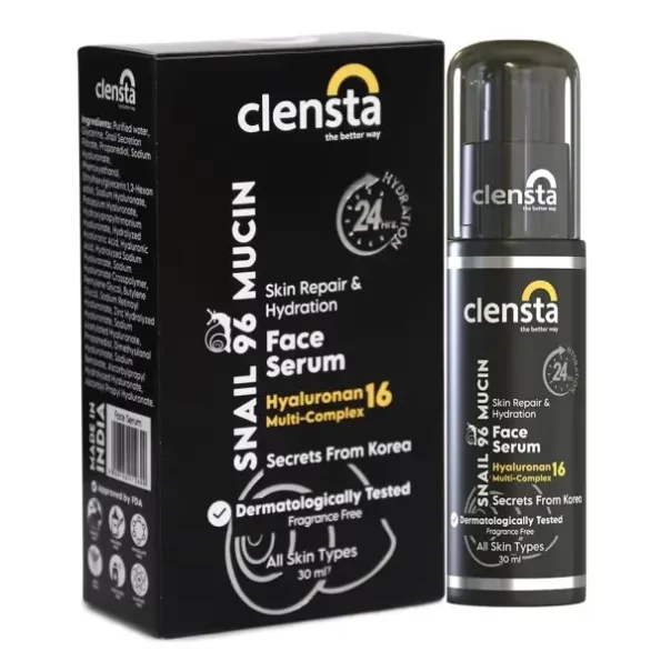 Clensta Snail 96 Mucin Skin Repair Face Serum with 24 Hours Hydration, 30 ml, Herbkart8t771B201BWh2yL.webp, Herbkart8t771B201BWh2yL