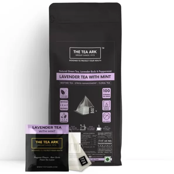 The Tea Ark Lavender & Peppermint Tea, with Natural Green Tea (100 Tea Bags), Herbkart8t771IRLBkpV9L.webp, Herbkart8t771IRLBkpV9L