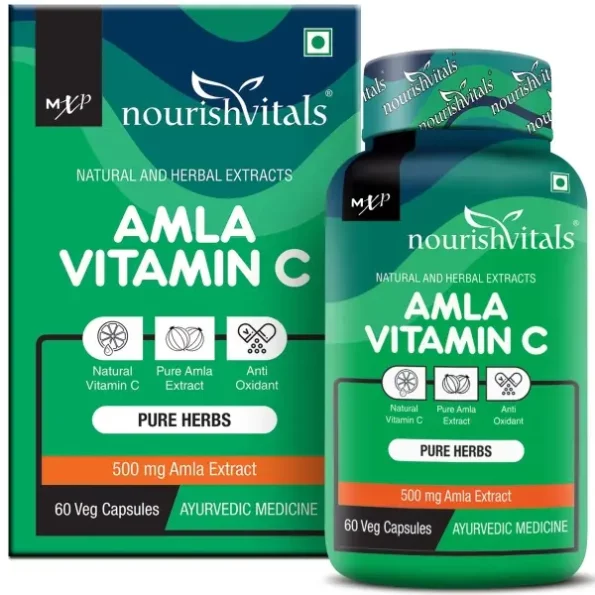 NourishVitals Amla Vitamin C with Tannins > 25% Pure Herbs, 500 mg Amla Extract 60 Veg Capsules, Herbkart8t771c39GGH1sL.webp, Herbkart8t771c39GGH1sL