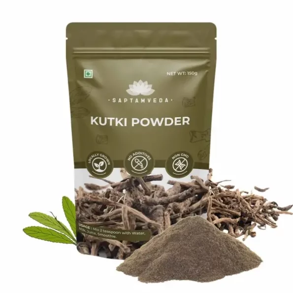 SAPTAMVEDA Premium Kutki Powder, 150 Gm available on Herbkart