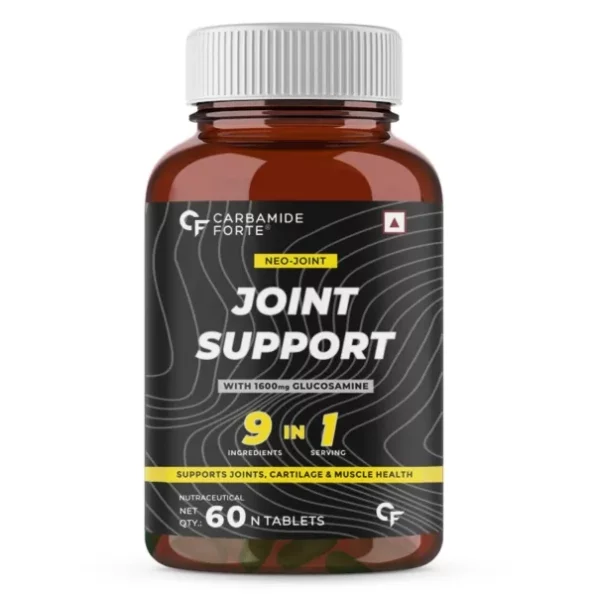 Carbamide Forte Joint Support Supplement with Glucosamine 1600mg Per Serving - 60 Tablets available on Herbkart