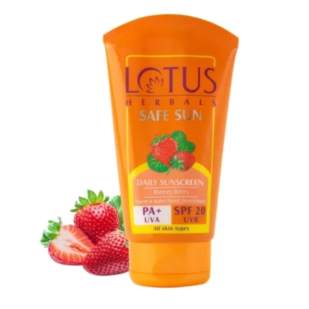 Lotus Herbals Sunscreen SPF 20 PA+ - 100 grams Cream