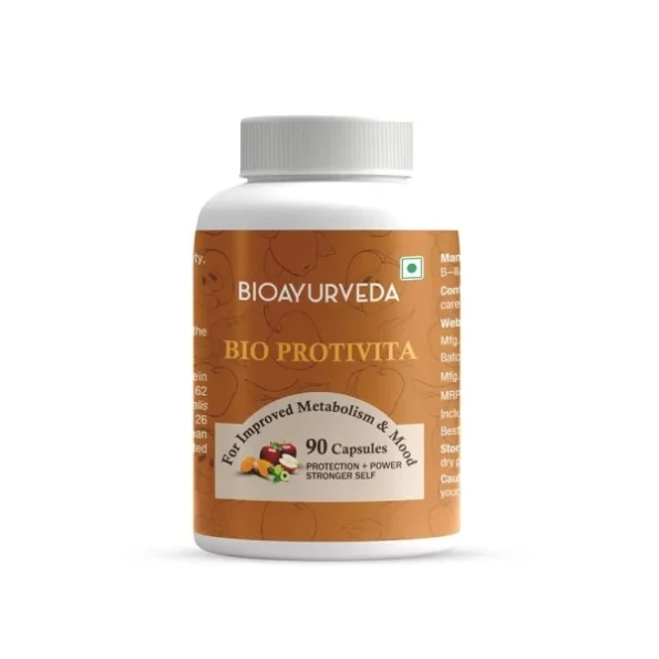 BIOAYURVEDA Bio Protivita for Improved Metabolism and Mood, 90 Capsules available on Herbkart