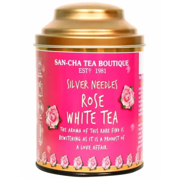 Sancha Tea Boutique, Rose White Tea (75X3 Cups) available on Herbkart