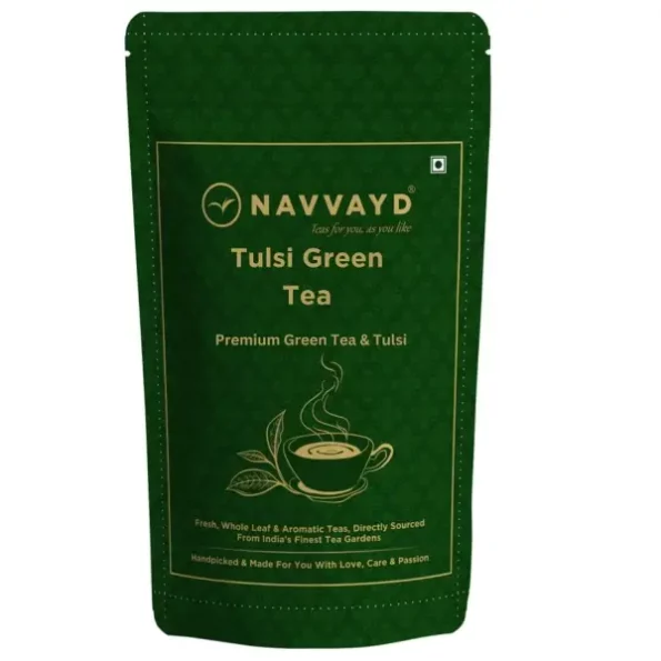 Navvayd Tulsi Green Tea, With Real Krishna Tulsi For Managing Cough n Cold & Stress Relief, Loose Leaf (50 Gm), Herbkart8t761TFySNKZzL.webp, Herbkart8t761TFySNKZzL