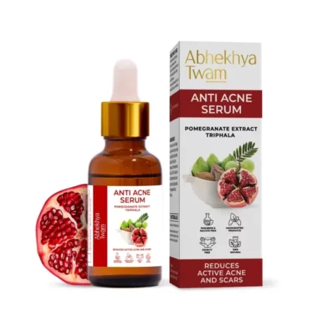 Abhekhya Twam Anti Acne Face Serum | Natural Neem Extract & Tea Tree Oil | Face Serum for Women & Men | 30 ml | Reduces Active Acne & Acne Scars | Suitable for All Type of Skin