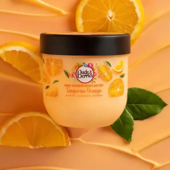 Buds & Berries Tangerine Orange, Fruit Nourishing Body Butter 200 ml available on Herbkart