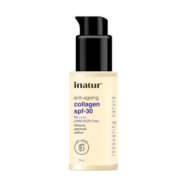 inatur Collagen Sunscreen + Moisturizer SPF 30 PA++++, 50ml available on Herbkart