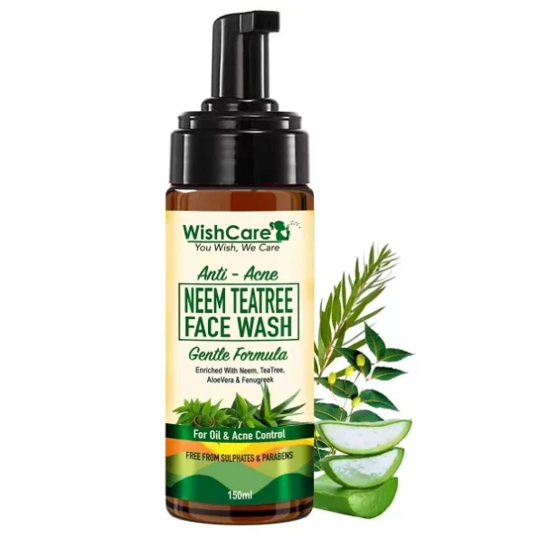 WishCare Sulphate and Paraben-Free Neem Face Wash - 150ml, Herbkart8t781ddFCKqpjL.webp, Herbkart8t781ddFCKqpjL