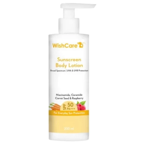 WishCare SPF50 Sunscreen Body Lotion - 200 Ml available on Herbkart