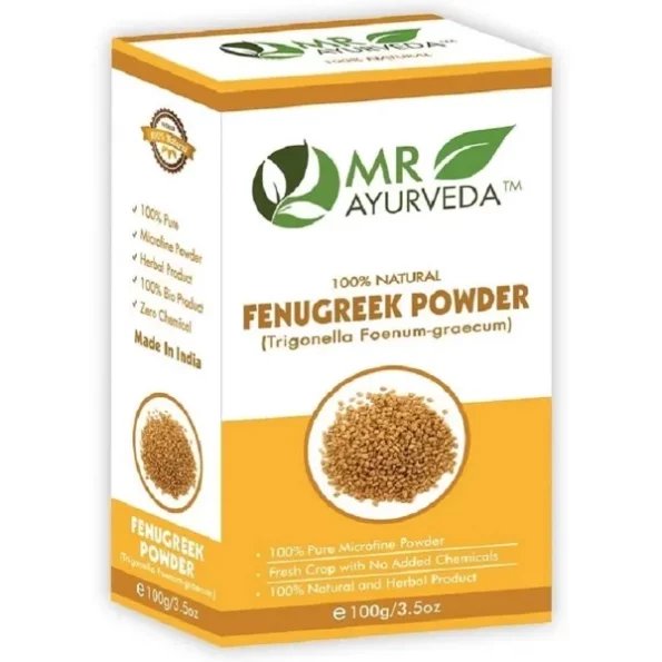 MR Ayurveda 100% Organic Fenugreek Powder, 100 Grams, Herbkart8t7615mwldzUQL.webp, Herbkart8t7615mwldzUQL