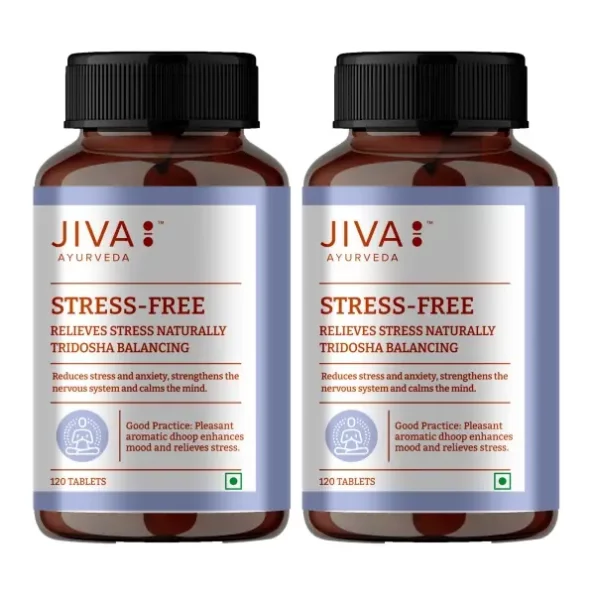 Jiva Stress-Free Tablets 500Mg - 120 Tablet available on Herbkart