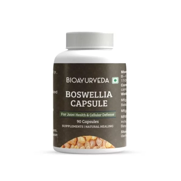 BIOAYURVEDA Boswellia Capsule for Joint Health and Cellular Defense, 90 Capsules available on Herbkart