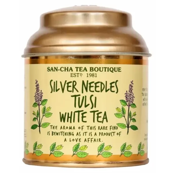 Sancha Tea Boutique, Tulsi White Tea, 25gm Loose Leaf Tea, Silver Needles Tea, blended with Tulsi Leaves, Antioxidant Rich Tea, Herbkart8t781pZik7207oL.webp, Herbkart8t781pZik7207oL