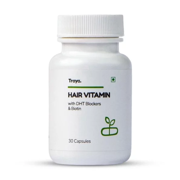 Traya Hair Vitamins Capsules, Natural DHT Blocker & Biotin Capsules (30 Multivitamins), Herbkart8t751TFFn-KHBL.webp, Herbkart8t751TFFn KHBL