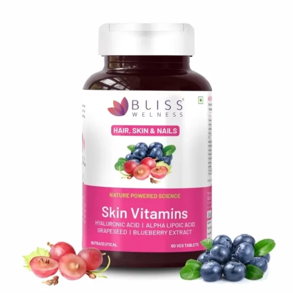 Bliss Welness Skin Multivitamin With Biotin Hyaluronic Acid Alpha Lipoic Acid , 60 Vegetarian Tablets, Herbkart8t761iGeP7wtkL.webp, Herbkart8t761iGeP7wtkL