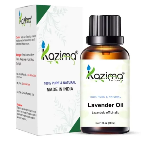 KAZIMA Lavender Essential Oil - 100% Pure, Natural & Undiluted Oil for Skin Care & Hair Care, 30 ml, Herbkart8t761mzT4nNtgL.webp, Herbkart8t761mzT4nNtgL