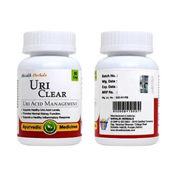 Shivalik Herbals Uri Clear For Uric Acid & Gout, 60 Capsules, Herbkart8t74120uWggnAQL.webp, Herbkart8t74120uWggnAQL