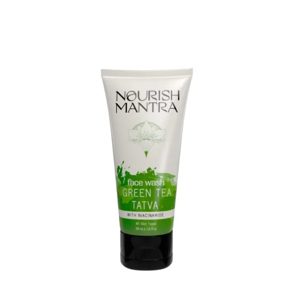 Nourish Mantra Green Tea Tatva Face Wash, With Green Tea, Walnut Powder & Niacinamide - 50 ml, Herbkart8t751Fd2MhtuML.webp, Herbkart8t751Fd2MhtuML