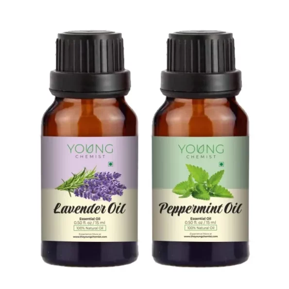 Young Chemist Natural Undiluted Therapeutic Grade Lavender And Peppermint Essential Oil Combo (15MLX2), Herbkart8t761rgmwQqFLL.webp, Herbkart8t761rgmwQqFLL