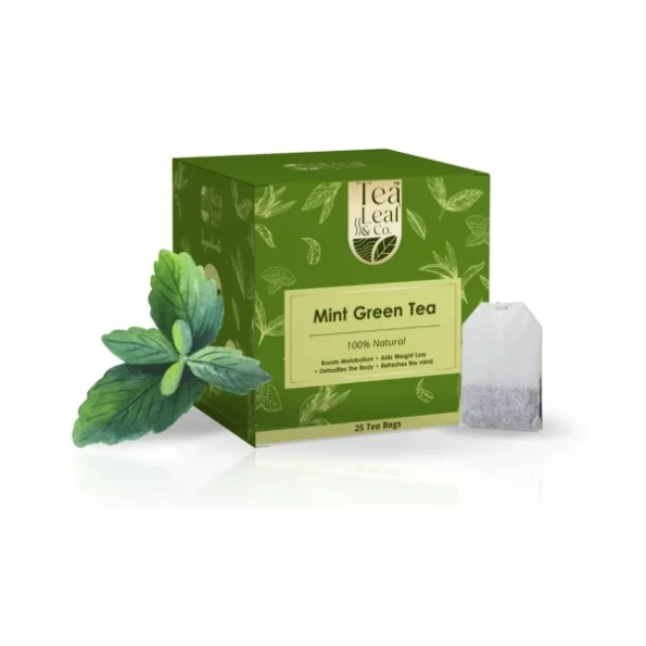 Tea Leaf & Co. Mint Green Tea, 25 Tea Bags, Herbkart8t761uLOTb3qXL.webp, Herbkart8t761uLOTb3qXL