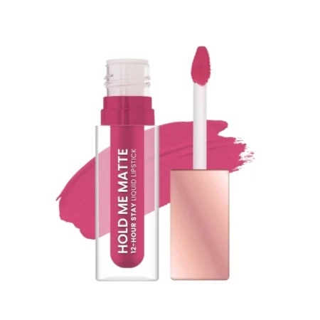 Swiss Beauty Hold Me Matte Liquid Lipstick | 12 Hours Stay | Non-Transfer Lipstick | Waterproof Lipstick with Intense Hydration| Shade - Intensily Pink, 4.5ml